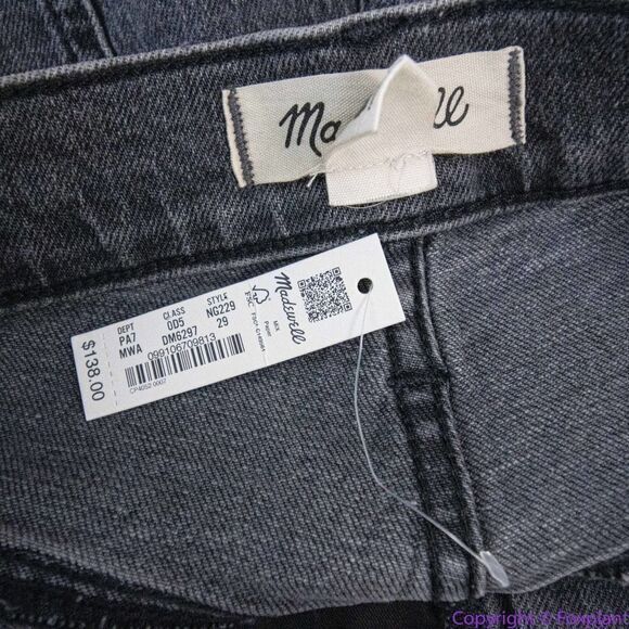 NEW Madewell The Perfect Vintage Straight Jean in Meaford Wash,size 29 - Picture 13 of 16